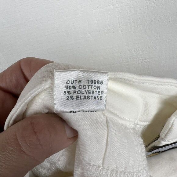 J Brand Tailored Flare Jeans 24 Womens New White Blanc High Rise Stretch - Picture 8 of 10